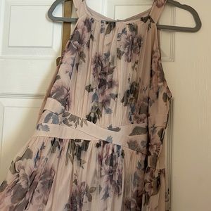 NWOT - Light Pink Floral Maxi Dress